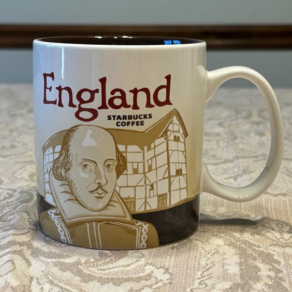 Starbucks Global Icon City Collector Series England Shakespeare Mug 2014 16oz